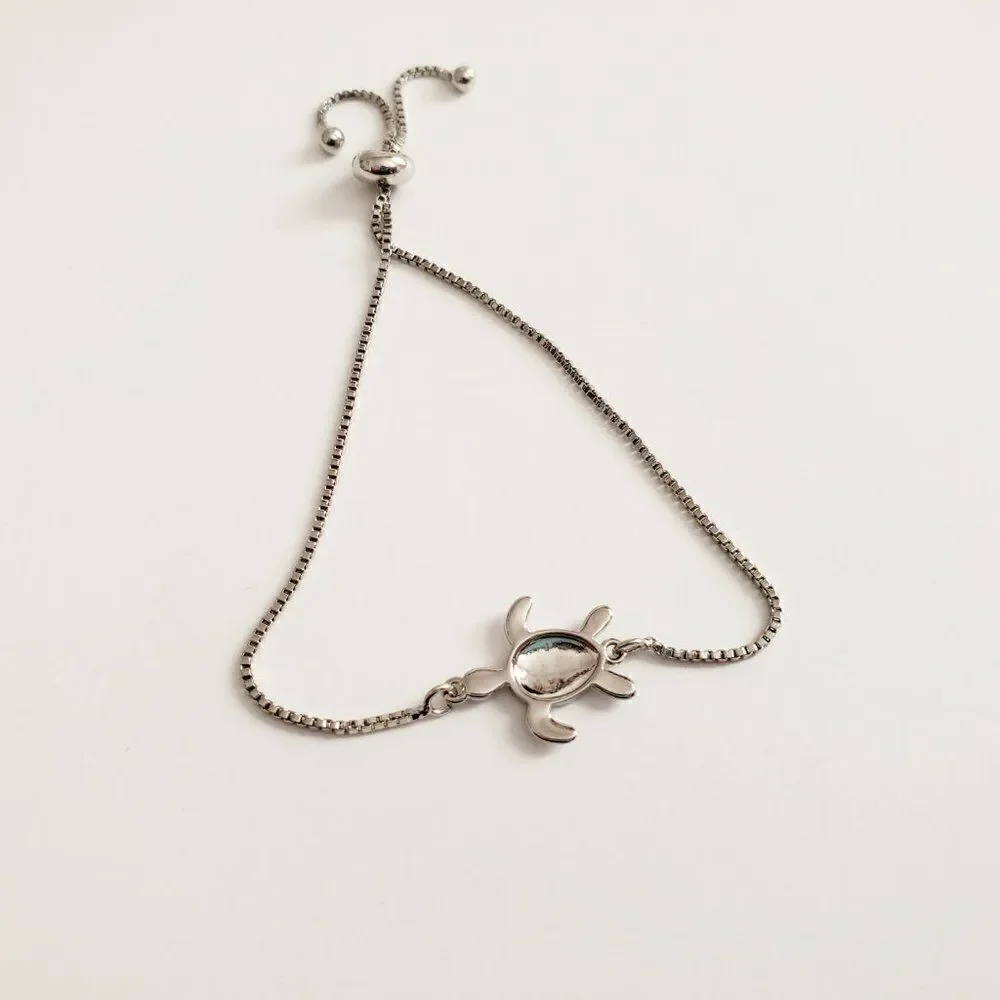 Sea Turtle Bracelet, Nautical Jewelry